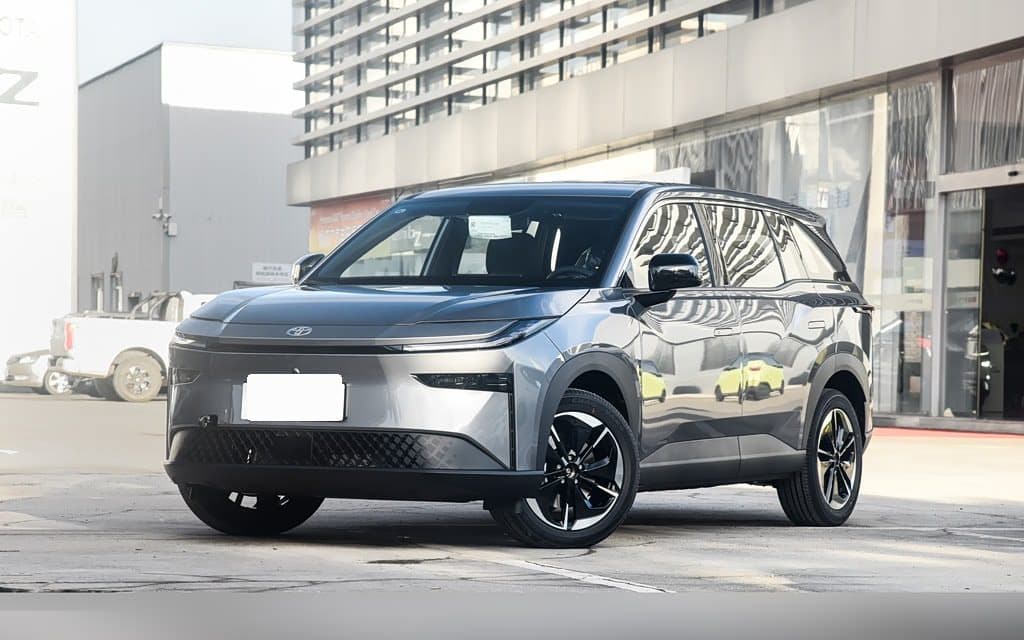 2025 Toyota bZ3X 430 Air electric SUV — front three-quarter view, export from China