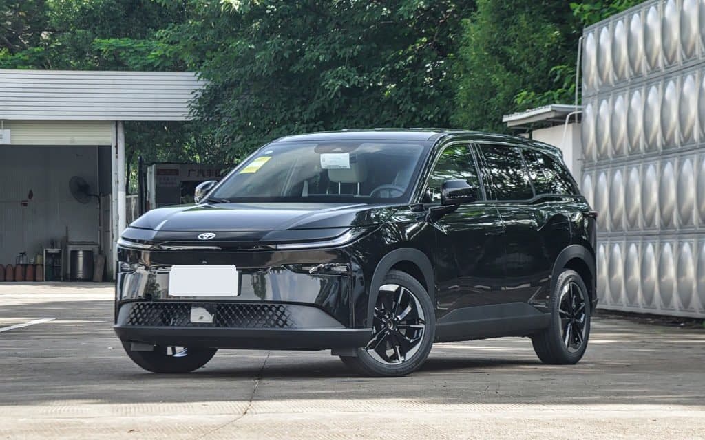 2025 Toyota bZ3X 430 Air+ electric SUV — front three-quarter view, export from China