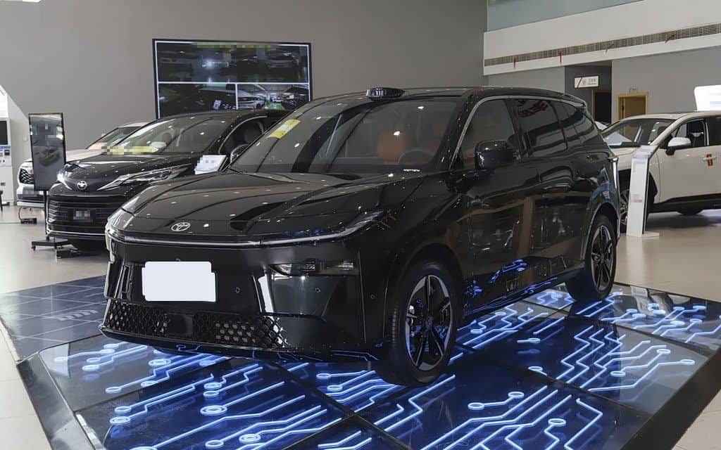 2025 Toyota bZ3X 520 Pro LiDAR electric SUV — front three-quarter view, export from China