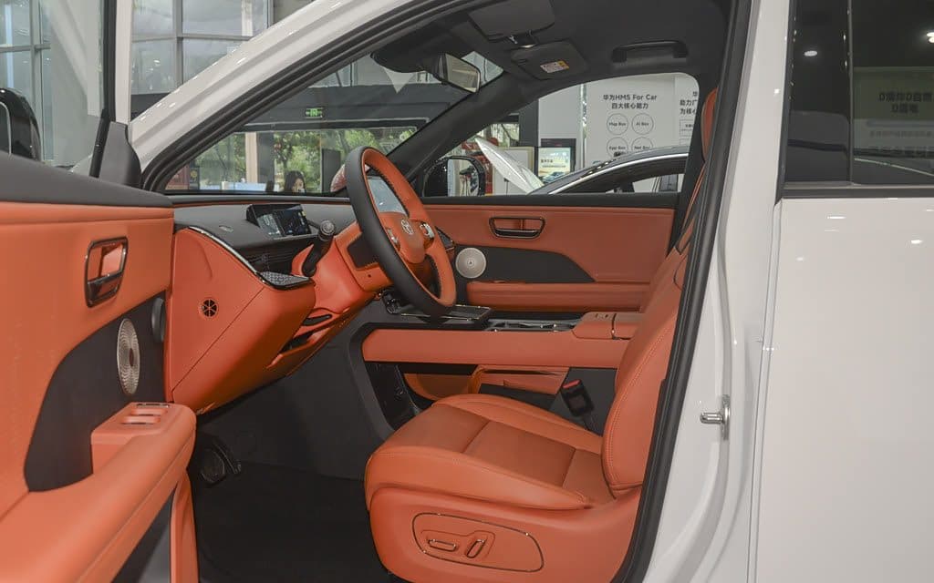 2026 Toyota bZ3X 520 Pro electric SUV — front seats, export from China
