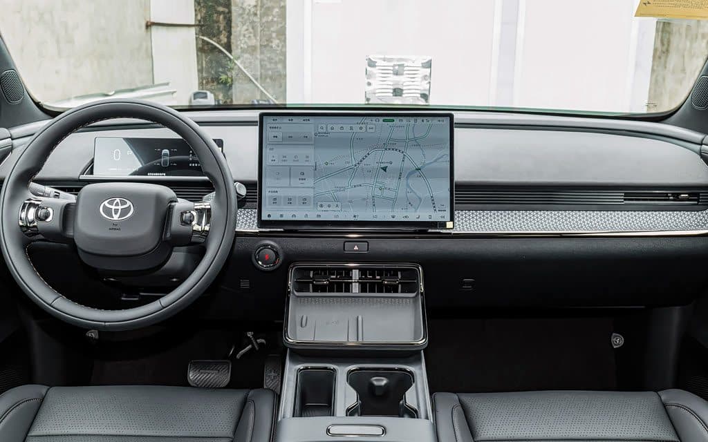 2026 Toyota bZ3X 520 Pro LiDAR electric SUV — centre console, export from China